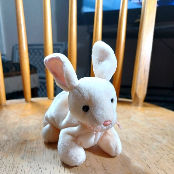 -Ty Beanie Babies Nibbler, Rabbit, Retired, Collectible, Nice Gift Plush - Picture 2 of 10
